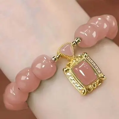 S136-8*6 Orange Barrel Bead Bracelet "Like the Ris