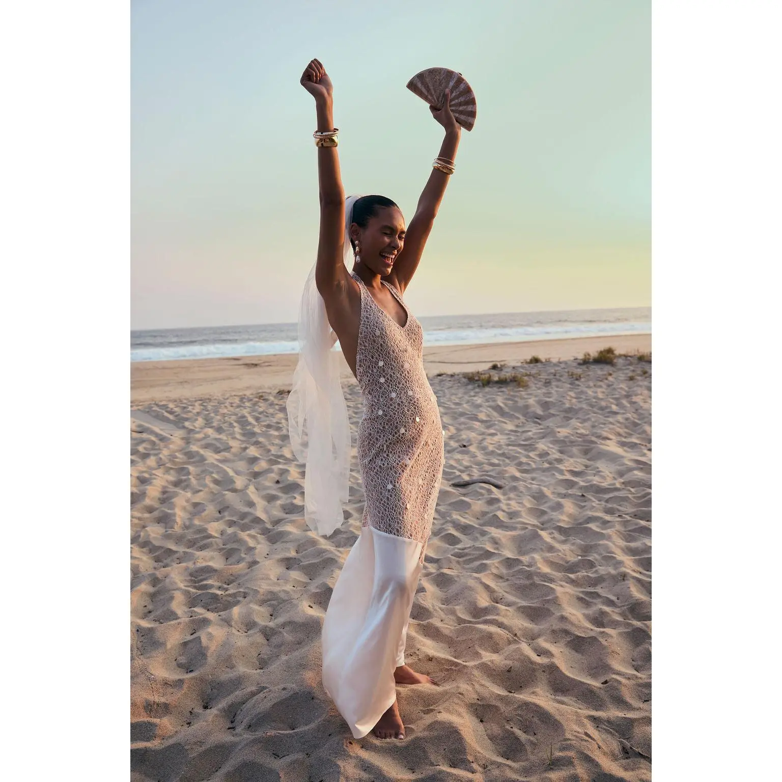 Anastasia Pearl Embellished Maxi Dress
