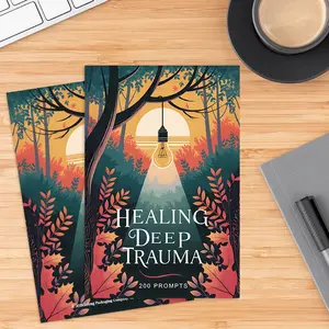 Healing Deep Trauma 200 Prompts Journal, Self-Help Therapy Interactive Notebook, Personal Growth & Stress Relief Diary, Inspirational Writing Prompt Book