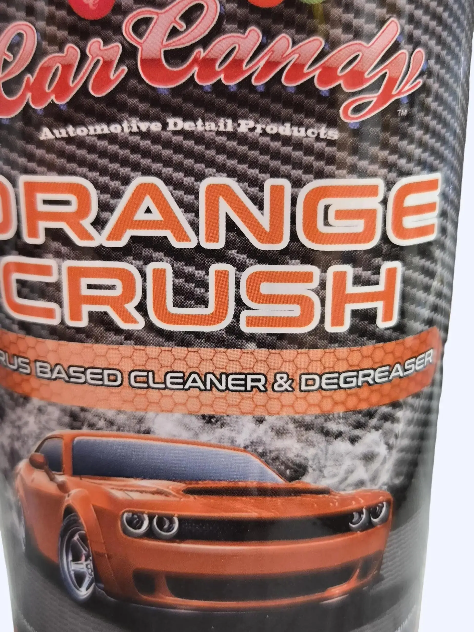 CarCandy Orange Crush Liquid Citrus Based Cleaner & Degreaser for Cars Vinyl Fabrics Engines Fast Acting Biodegradable Formula