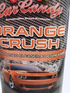 CarCandy Orange Crush Liquid Citrus Based Cleaner & Degreaser for Cars Vinyl Fabrics Engines Fast Acting Biodegradable Formula