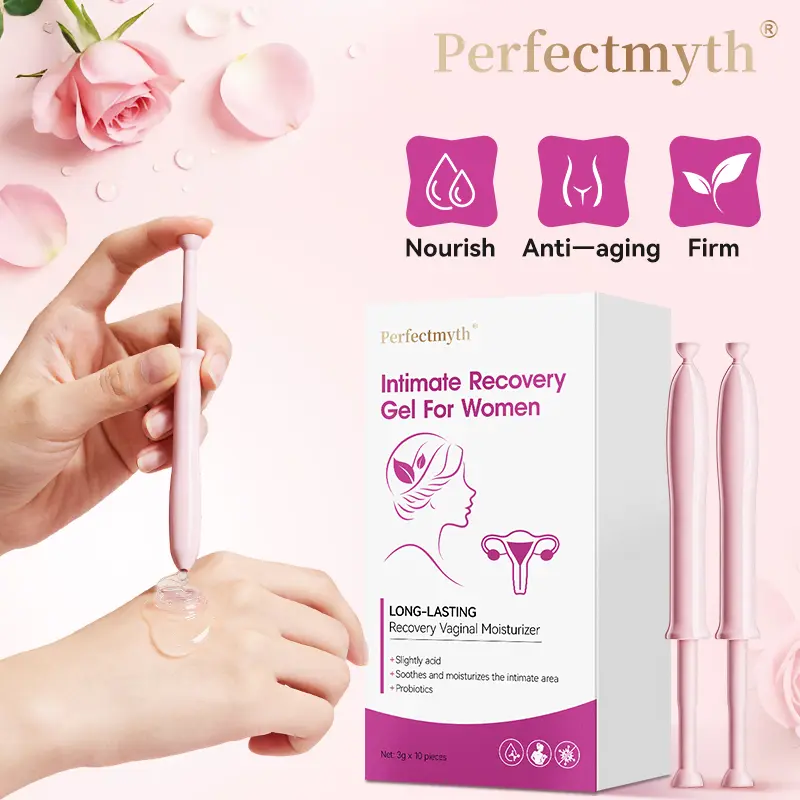 Perfectmyth Women's pH Balancing Intimate Care Gel with Probiotics, Feminine Wash for All Skin Types - 10-Pack (3g Each), Ph-Balance Intimate Washes & Wipes, Wellness Intimate Washes & Wipes
