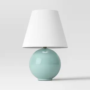 Round Table Lamp with Tapered Shade Blue - Threshold