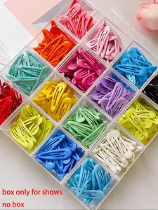 Random Color Mini Snap Clips, 40 Pcs Cute Hair Clips, Fashion Hair Accessories for Women & Girls, Simple Hair Accessories for Daily Wear, Super Cute Clips