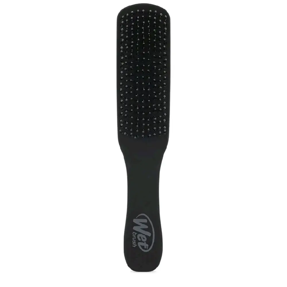 Wet Brush Detangling Hair Brush for Men, Black, Stimulates Scalp & Beard for Fuller Stronger Hair, Intelliflex Detangler Help Bristles Promote Growth & Protect from Breakage, Pain-Free