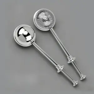 Baking Game-Changer! Stainless Steel Push-Type Flour Duster Sifter, Long Handle for Even Powder Sugar/Flour Sprinkling, No-Mess Kitchen Gadget for Home Baking