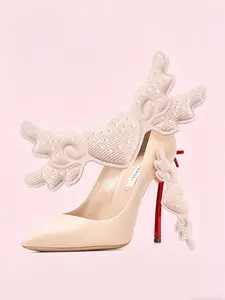 2 Pairs Thin and Thick Heel Guards, Anti-Slip Insole Padding, High Heel Shoe Protection, Non-Skid Foot Comfort Pad, Half Size Fit, Bridal
