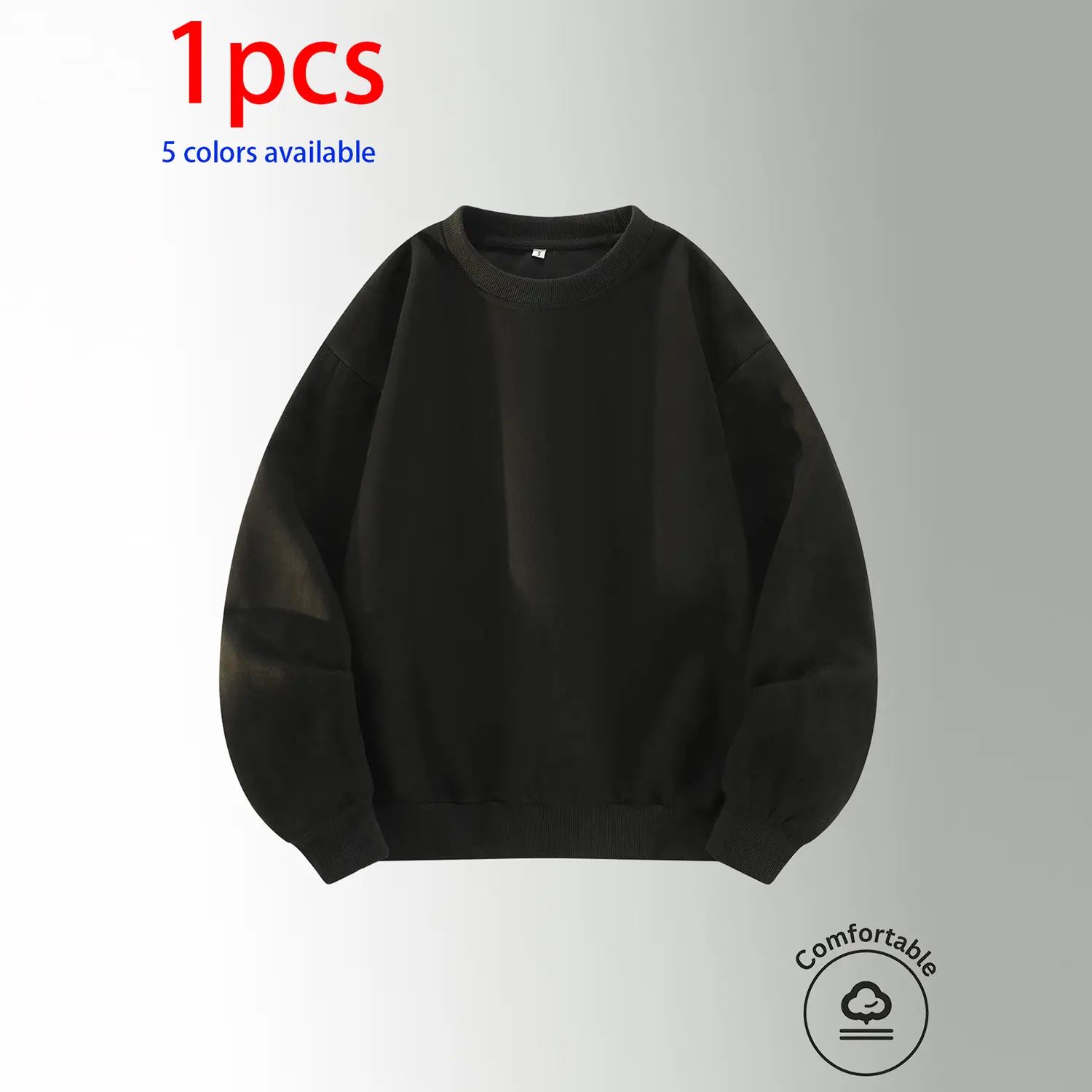 3-pack: men’s crewneck sweatshirt, men’s pullover sweatshirt.Loose, comfortable fit, no print design—simple and versatile for home, everyday casual wear, campus, and commuting to work. 3-pack: men’s crewneck sweatshirt, men’s pullover sweatshirt.Loose, comfortable fit, no print design—simple and versatile for home, everyday casual wear, campus, and commuting to work.