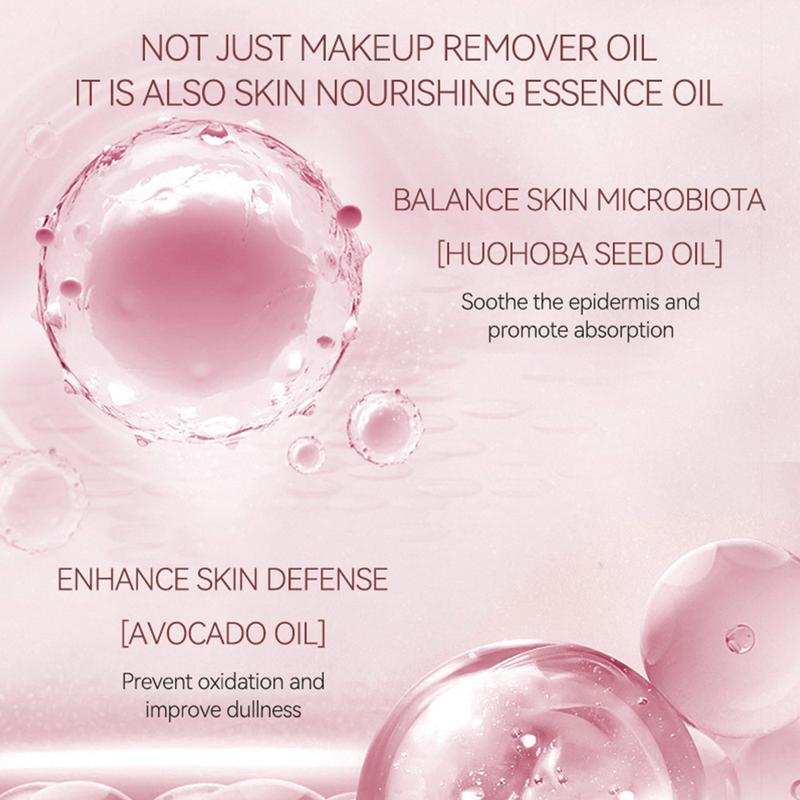 Gentle Makeup Remover Oil, Cleansing Oil Liquid, Hydrating & Purifying Face Cleanser, Travel-Friendly Liquid Formula, Ideal for Daily Use, Non-Flammable