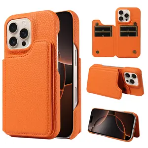 Magnetic Protective Shockproof Phone Case Cover Compatible with iPhone 17/16 Pro Max/15 Pro Max/14 Pro Max/13/12/11, Multi-Card Holder, Anti-Drop Protection