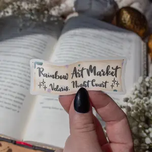 Rainbow Art Market Banner Vinyl Sticker  | ACOTAR