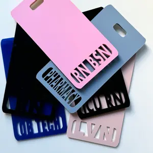 Custom VERTICAL Badge Buddy - ID Accessories custom work nurse idbadge card teacher lanyard nametag