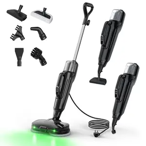 Steam & Scrub Electric Steam Mop for Floors, Powerful Steam Cleaner for House, Removes Grease & Sticky Messes, Handheld Detachable, 3 Modes, Fast Heat-Up, LED Light