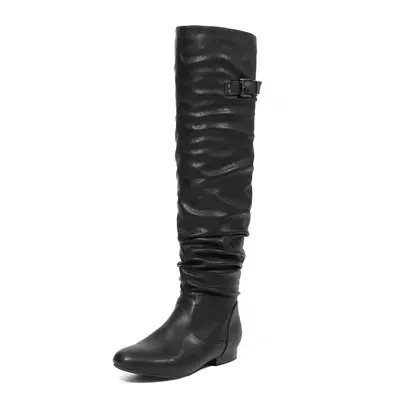 Black Dress Boots No Heel
