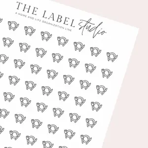 Plate Icon | Aesthetic Planner Sticker Sheet