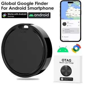 Android Google Smart BT-compatible Tracker Device, Precision Tracking for Keys Wallet Luggage Pets, No Battery Included, Wireless Positioning Tracker