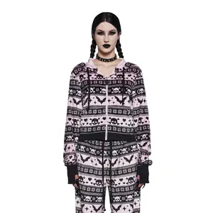 Deck The Skulls Zip-Up Hoodie