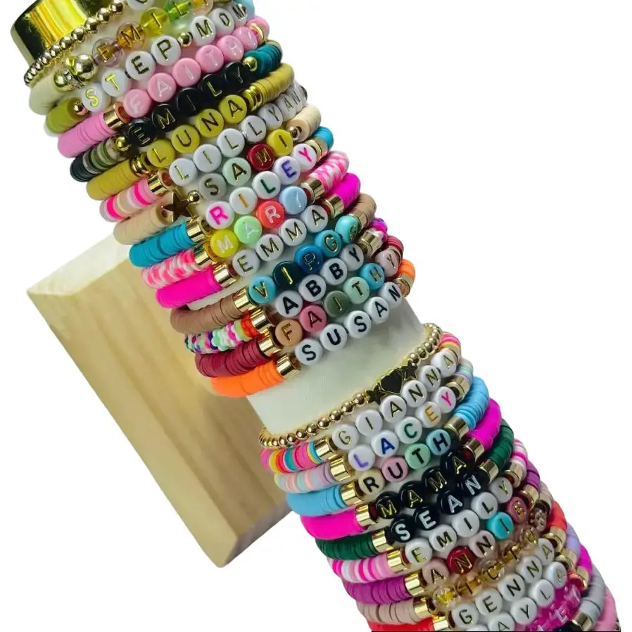 Personalized Heishi Name Bracelets
