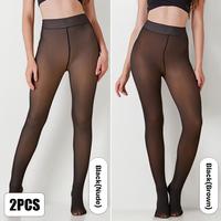 2PCS:Black(Nude)&Black(Brown)