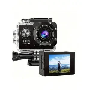 Waterproof Action Camera For Extreme Sports - HD Video And Photo Capture, Portable And Durable Design, 30m Waterproof Depth