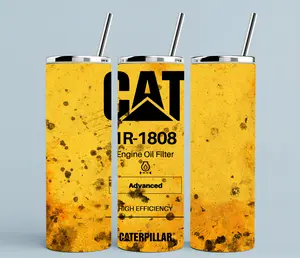 CAT | 20oz Skinny sublimation tumbler transfer print out (TRANSFER ONLY, NOT A FINISHED TUMBLER) Drinkware