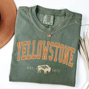 Vintage Yellowstone Comfort Colors Shirt, Yellowstone T-Shirt, National Park Shirt, Comfort Colors Tee, Yellowstone Travel Gift