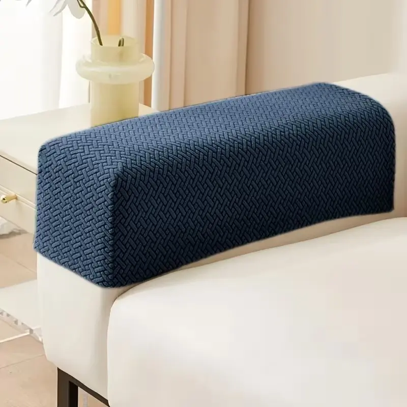 2pcs Minimalist Woven Armrest Covers, Soft Skin-Friendly Sofa Armrest Protector, Washable Sofa Protector, Reusable Couch Protector, Soft Couch Protector, Cat-Proof, Non-Slip, Pet-Friendly, Clean