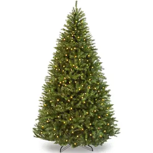 Best Choice Products Pre-Lit Hinged Douglas Full Fir Artificial Christmas Tree Holiday Decoration w/ Lights