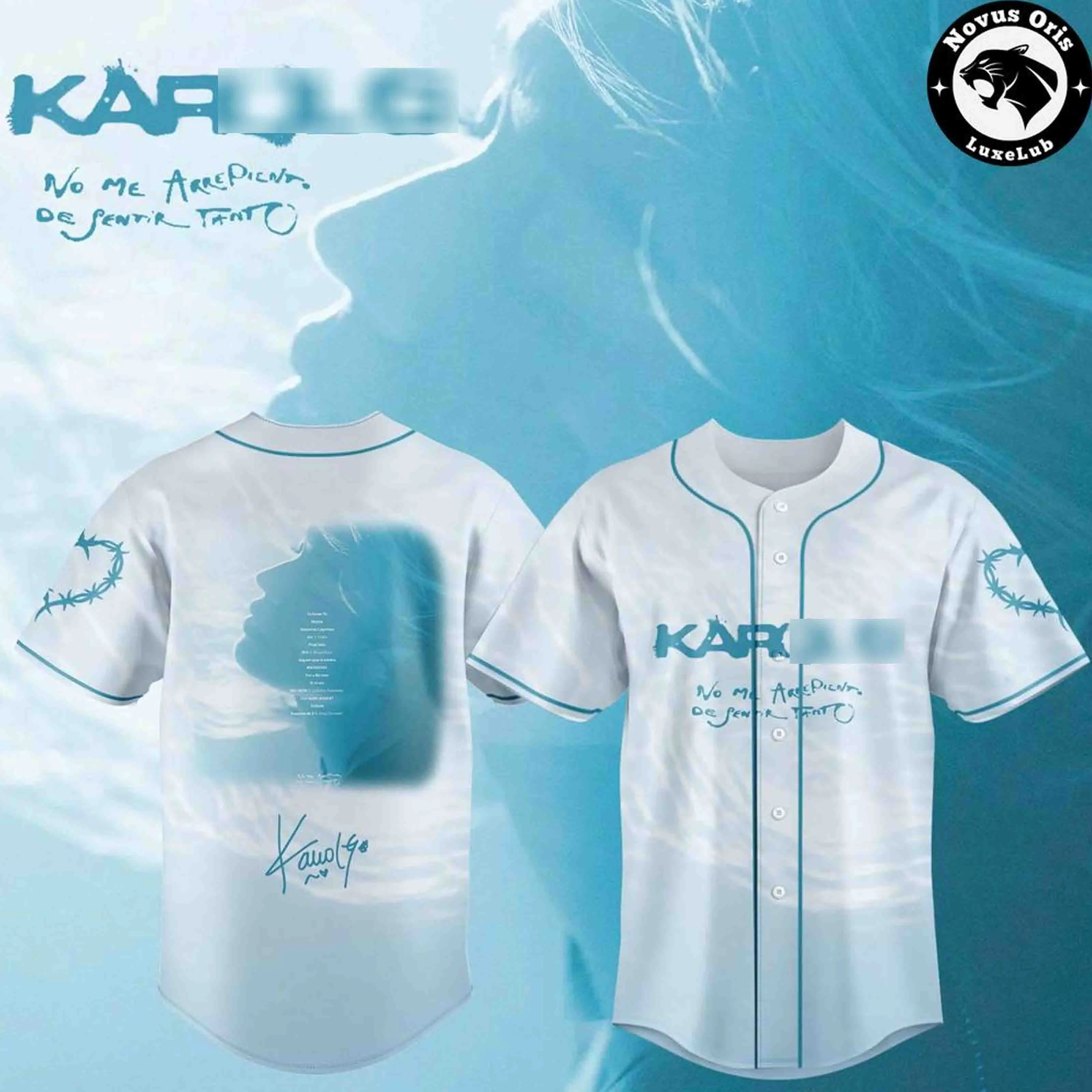 Ver #K-Karol Inspired  Baseball Jersey Inspired Graphic Shirt, Oversized Unisex Streetwear Tee, Retro Music Aesthetic T-Shirt, Premium Cotton Casual Top, Y2K Summer Fashion, Trendy Gift for Streetwear Fans