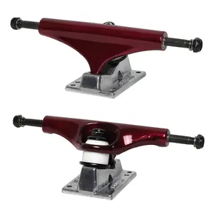 Core Hollow Trucks 5.5 (8.25") Anodized Red With Silver Base (Hollow Kingpin)