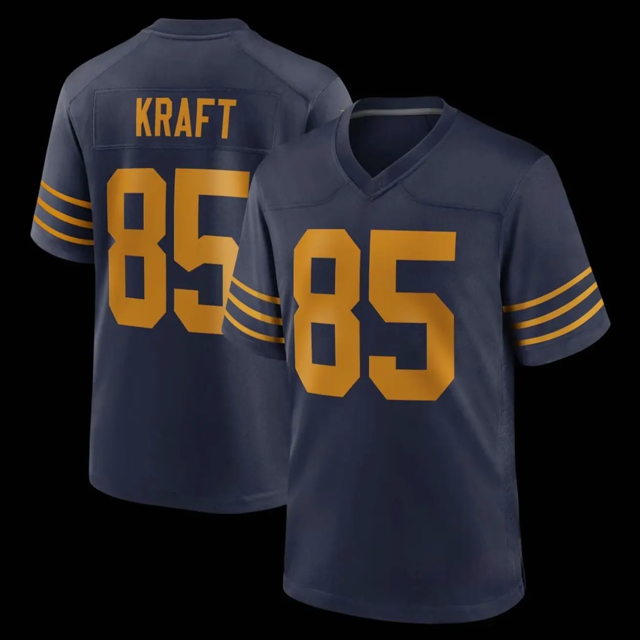 Unisex Football inspired by Kraft 85 Green Bay Alternate Game Jersey - Navy