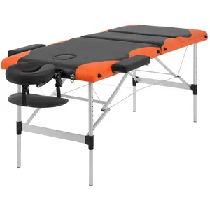 83.5 Inch Portable Massage Table, Height Adjustable 3-Fold Aluminium Massage Bed and Spa Bed with Face Cradle and Carry Case, Ideal for Facial, Salon, and Tattoo