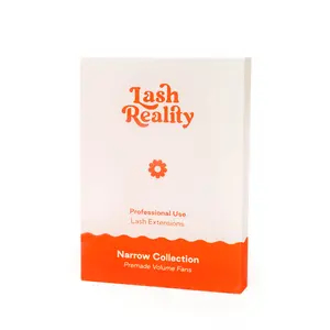 NEW Narrow Premade Fans - 7D Single Lengths / Pro Point Bundled Bases / Perfect Symmetrical Russian Handmade Fan / Bulk Large XXL Box