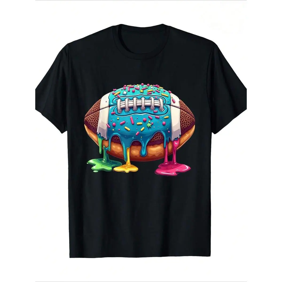 Ice Cream Football Drip Boys Youth Children Children T-Shirt Gifts For Boys Girls Kids YYQ 180g