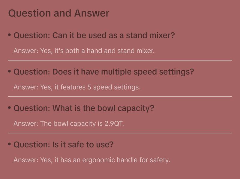 Holstein Housewares 5-Speed Hand and Stand Mixer with LED Light & 2.9QT Stainless Steel Bowl for Versatile Kitchen Use