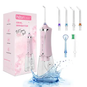 h2ofloss – The Cutest Portable Water Flosser & Oral Irrigator  300ML Detachable Tank, 360° Jet Cleaning, 5 Fun Modes, Rechargeable, IPX7 Waterproof – Whiten Your Teeth Anytime, Anywhere!