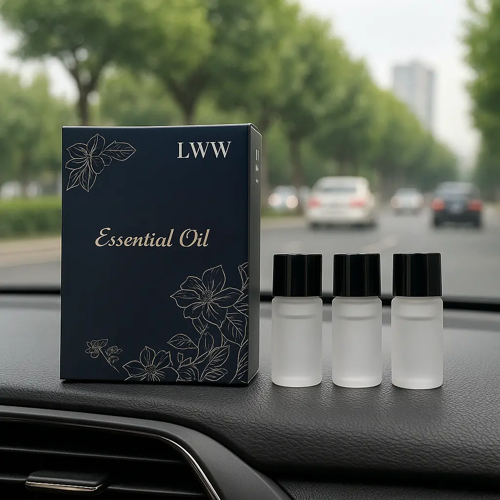 Aromatherapy Refill Bottles - 3 x 10ml Long-Lasting Essential Oil Scent Fragrances, Car Diffuser & Home Care Supplies, Bottle
