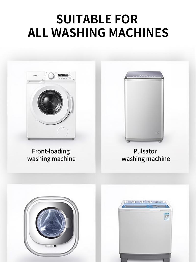 SOPAMI Eco-Friendly Washing Machine Cleaner Fights Pet Odors & Hair Build-Up for Fresh Clean Machines