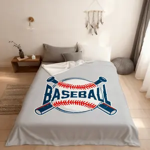 Baseball Fitted Sheet Sports Theme Bedding Set 2pcs with 1 Pilowcases Vintage Fitted Sheet Set for Kids Boys Teens Adults Soft Polyester Bedding All-Round Elastic Pocket,Twin Size