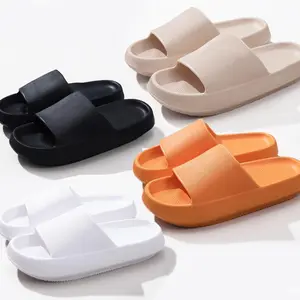 Unisex Soft Solid Color One-word Slippers - Non-slip Bathroom Slippers, Lightweight Indoor and Outdoor Home Sandals, Suitable for Daily Leisure, Family, Beach