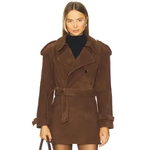 Susanna Chow Natasha Suede Jacket in Espresso