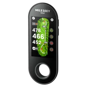 【DealsforYouDays 】MILESEEY GeneSonic Go Handheld Golf GPS Rangefinder, 43000+ No Subscription Preloaded Courses, Auto Hole Golf Yardage Device, Touchscreen, 10H Battery, Magnetic, Waterproof, Hazard, Green Distances,Golf Accessories for Men, Golf Gifts