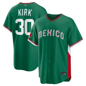 Mexico Alejandro Kirk Green 2026 World Baseball Classic Road Stadium Jersey