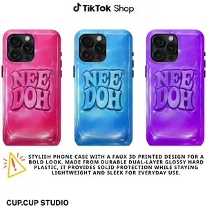 Ice Cube Phone Case, 3D Visual Printed Graphic Hard Phone Cover