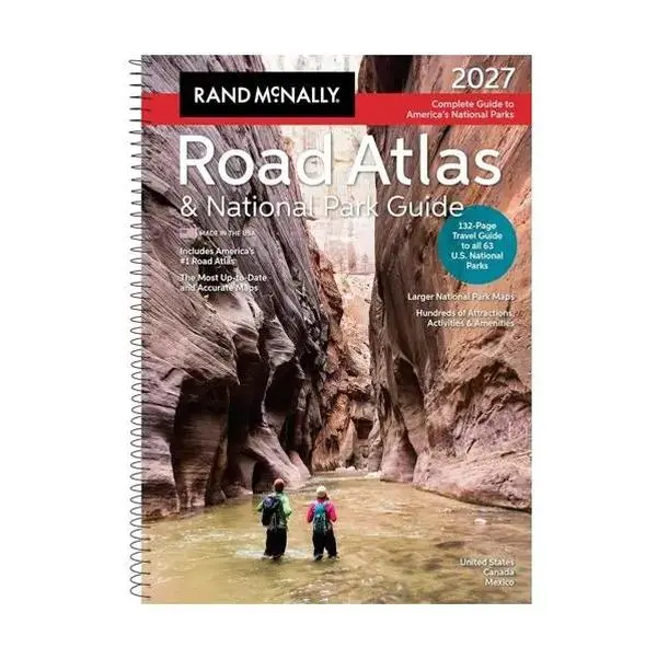 Books, 2026-2027 Rand McNally Road Atlas & National Park Guide, Spiral Binding, Travel Planning Book with 378 City Insets, Paperback