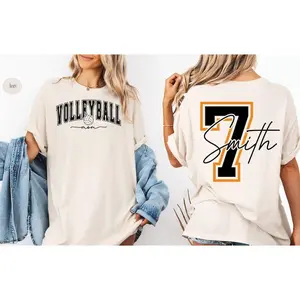 Personalized Volleyball Team Jersey , Custom Team Name & Number , Volleyball Mom & Player Gift