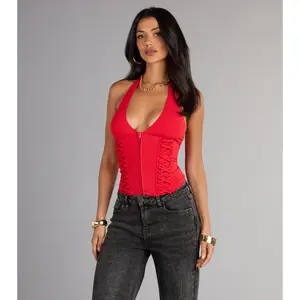 Hot Streak Lace Up Corset Top