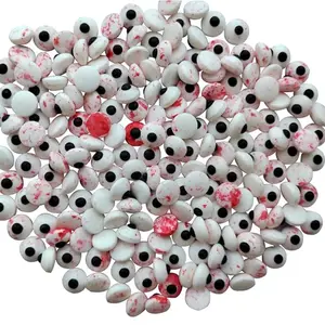 1 Bottle Candy Eyeballs Bloody Red Eyes Cake Cupcake Toppers Cookie Decorations Edible Dessert Sprinkles for Halloween Christmas Cake Cupcakes Decoration
