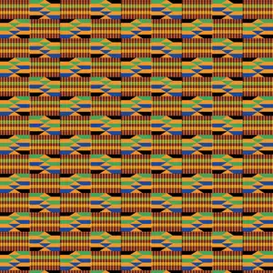 African Kente Cloth Patterned Adhesive Vinyl