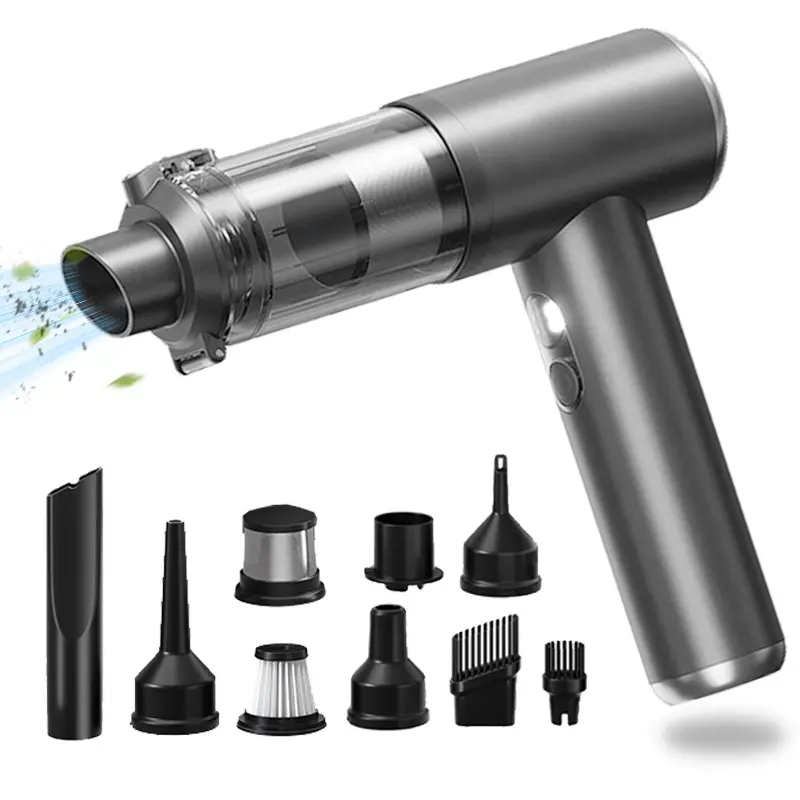 【DealsForYouDays】Handheld Vacuum Cleaner, 4 in 1 Handheld Vacuum Cordless, Brushless Motor, One-Touch Dust Removal, 3 Speeds Car Vacuum Cleaner Portable Cordless, Ideal for Office, Home, Kitchen, Car, Pet Hair - Fathers Day gift!